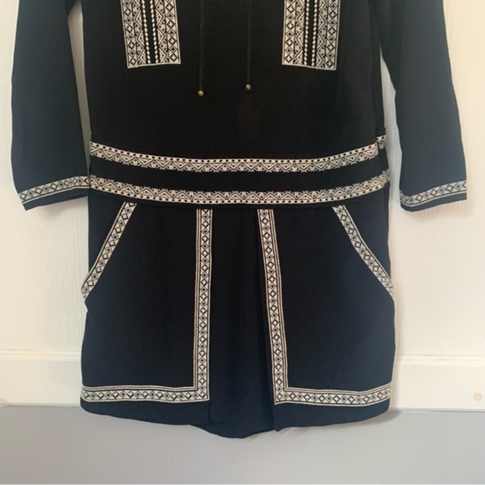 Black and White Embroidered Dress - Picture 8 of 8